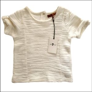 7 For All ManKind Knit like short sleeve top Size 4T